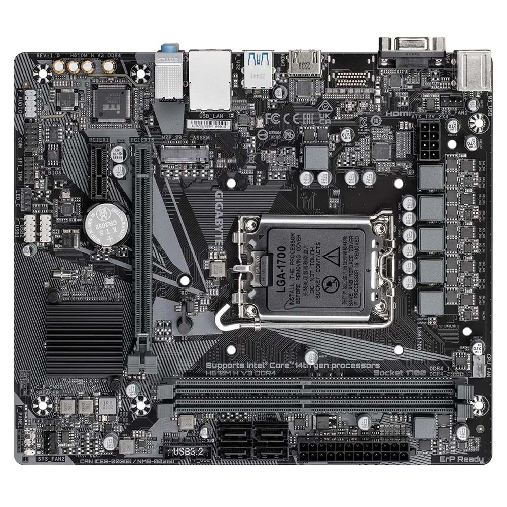 ANAKART GIGABYTE H610M H V3 DDR4 3200Mhz 1700p