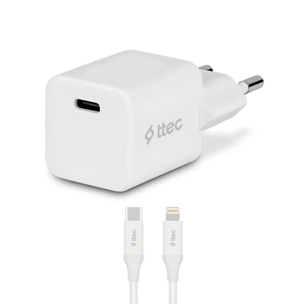 ADAPTÖR TTEC SMARTCHARGER PRO 2SCP01LB USB-C TO LIGHTNING 20W