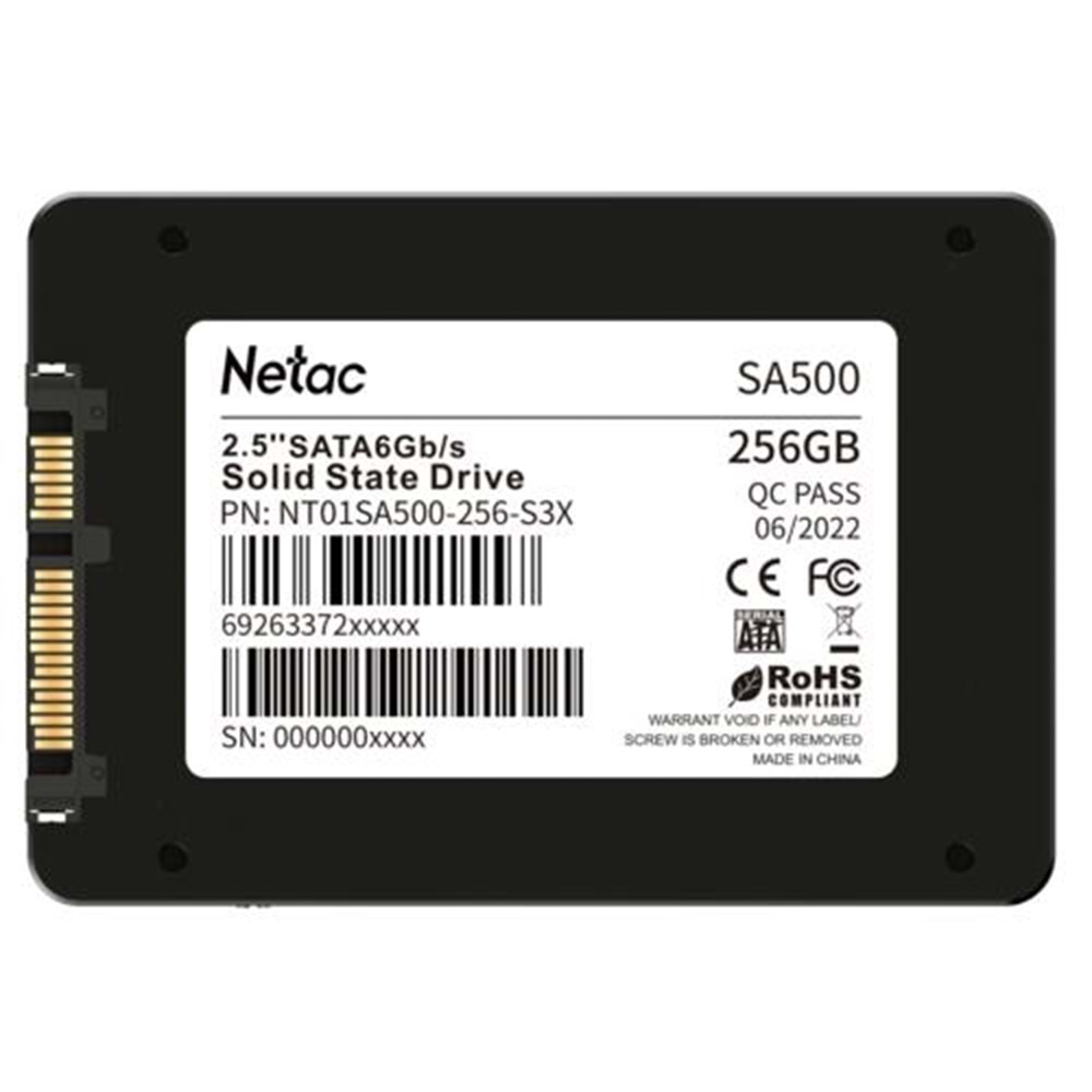 SSD NETAC SA500 256GB NT01SA500-256-S3X 520/450MB/s