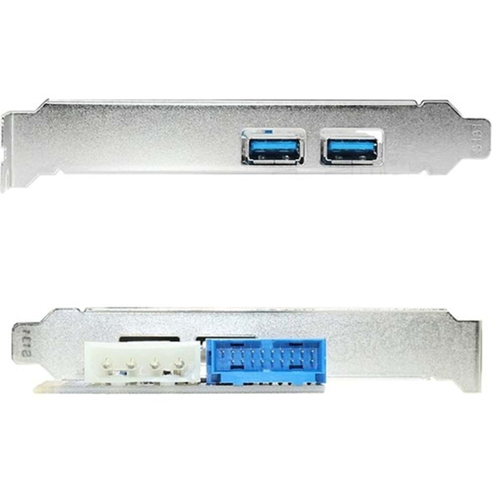 AKSESUAR PCI-EXP KART USB 3.0 2 PORT 4 MOLEX 9 PIN